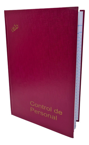 Libro De Control De Personal Rab 26x40 Tapa Dura 