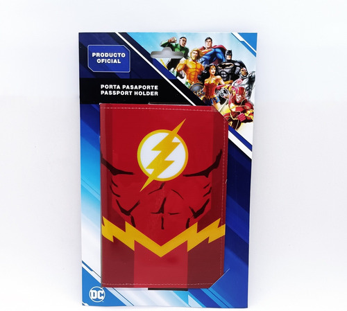 Porta Pasaporte Flash Dc Comics Oficial