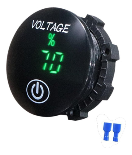 De Voltaje Digital De Automóvil 12 V 24v Voltímetro Verde