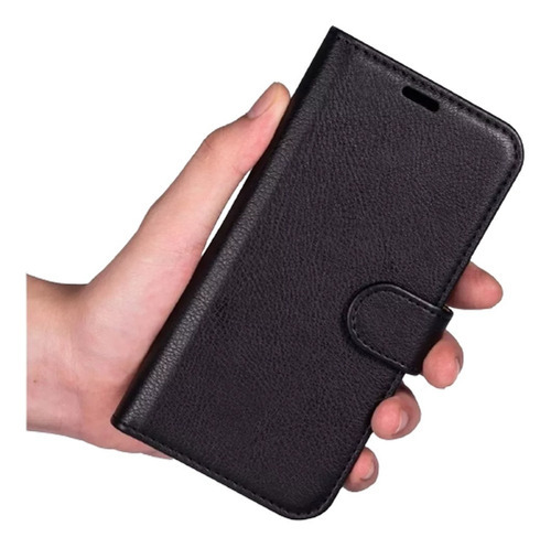 Carcasa Flip Cover Para Motorola Moto G6 Color Negro