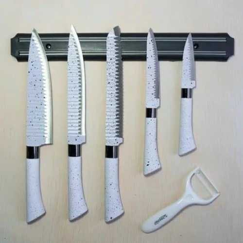 Imagen 2 de 2 de Set Cuchillos Y Accesorio Acero Inoxidable Gourmet Zepter