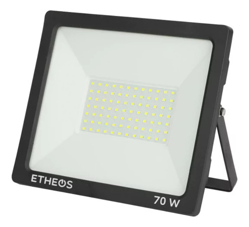 Reflector LED Etheos Reflector 70w 70W con luz blanco frío y carcasa negro 220V
