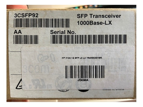 Transceiver 3com 3csfp92 Jd494a