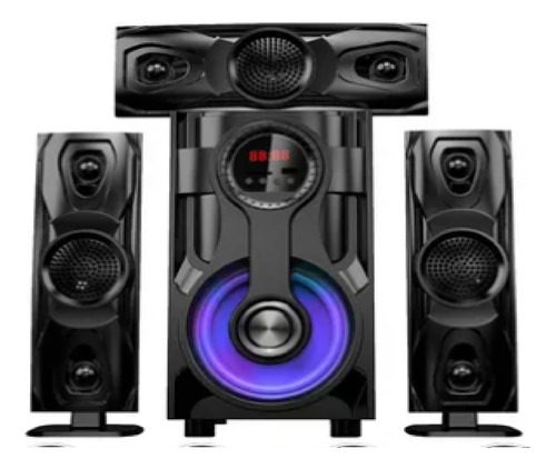 Sistema De  Teatro En Casa 3.1 Extra Bass, Bluetooth, Radio Negro 3.1