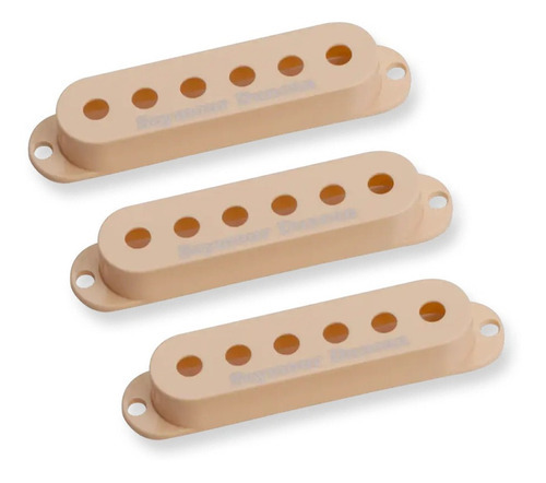 Jogo 3 Capas Seymour Duncan Single Strato Creme Com Logo