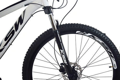 Bicicleta Ksw Aro 29 Freios Hidraulico 24v Câmbio Shima + K7 Cor Branco