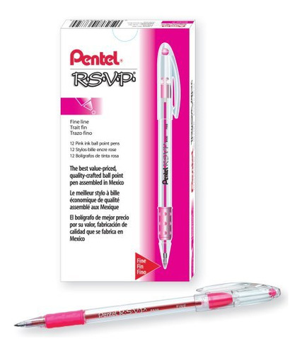 Pentel R.s.v.p.  boligrafo Punta Fina 0,7 mm Tinta Color By