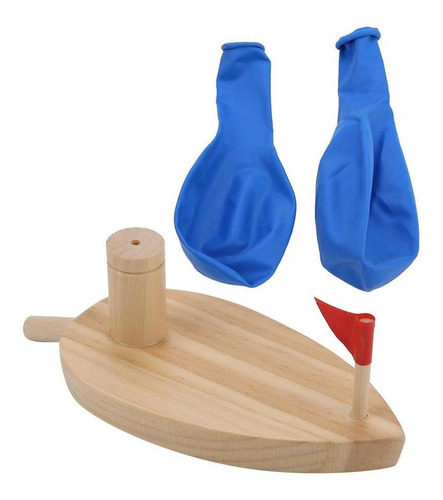 Baby Boat Toys, Balloon Powered Bañera De Madera Barco De J