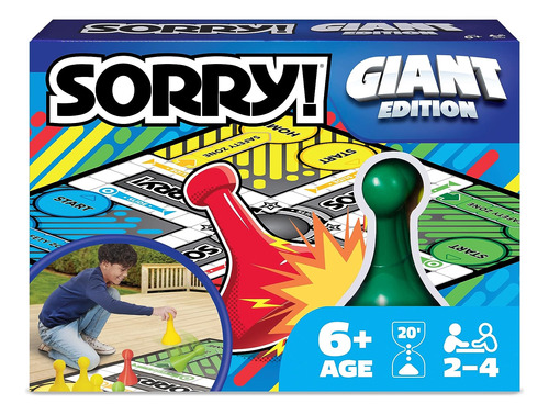 Spin Master Games Giant Sorry Classic Juego De Mesa Familiar