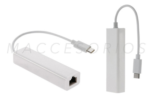 Imagen 2 de 8 de Adaptador Usb C 3.1 A Red / Ethernet Lan / Rj45 / Mac / Pc