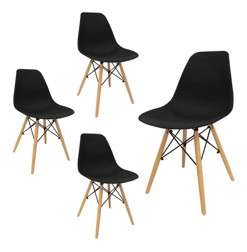 Silla Eames De Comedor Nordica 4 Unidades - Sheshu Home