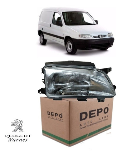 Optica Delantera Derecha De Peugeot Partner Año 2000