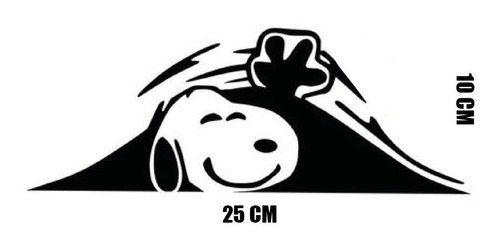 Calcomanía Para Cajuela Perrito Snoopy 10cmx25cm