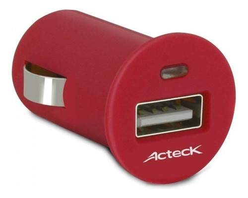 Cargador De Auto Acteck Cd-001 Usb 1 Puerto 1a Rojo /vc