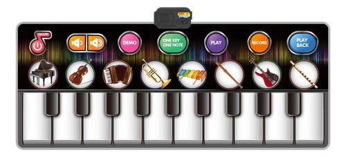 Alfombrilla Musical Para Piano, 10 Teclas, 8 Instrumentos