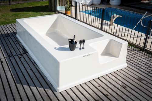 Mini Piscina De Fibra Modelo Mónaco