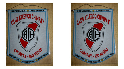 Banderin Mediano 27cm Club Atletico Chimpay Rio Negro
