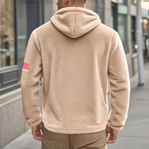 Sudadera Polar Doble Vista Con Cierre Para Hombre