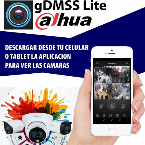 Imagen 5 de 10 de Kit De Seguridad Dahua 8 Ch + 6 Camaras M3k