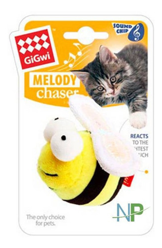 Juguete Gato Gigwi Melody Chaser Abeja Con Sonido. Np