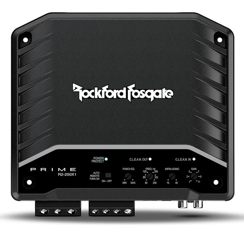 Amplificador 2 Canales 200 W Rms Rockford Fosgate R2-250x1 Color Negro
