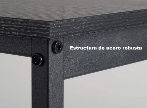 Escritorio De Grano De Madera Blanca Cálida 47 Pulgadas Heaimo