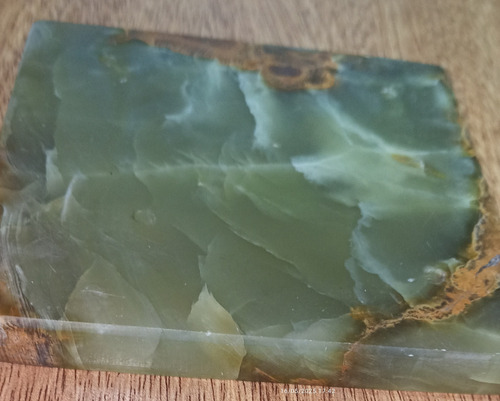 Recorte Mármol Onix Cuadrado Usado Verde Oscuro (Usado)