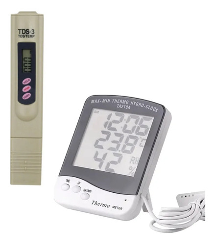 Medidor Digital Tds Conductividad+ Termohigrometro Con Sonda