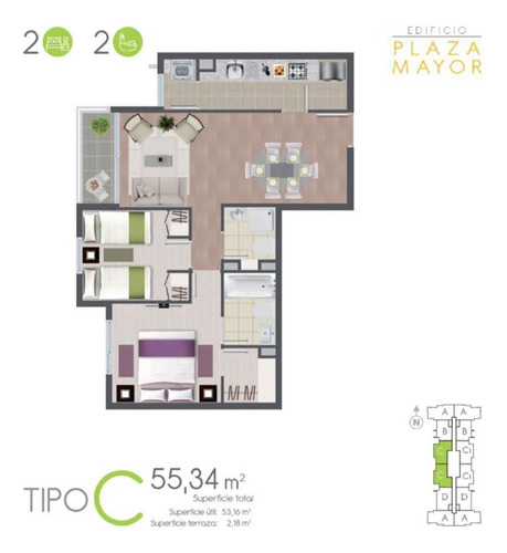 Departamento En Venta De 2 Dormitorios En Villa Alemana