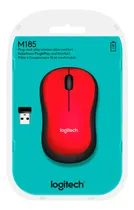 Comprar Mouse Logitech M185 Inalambrico Red