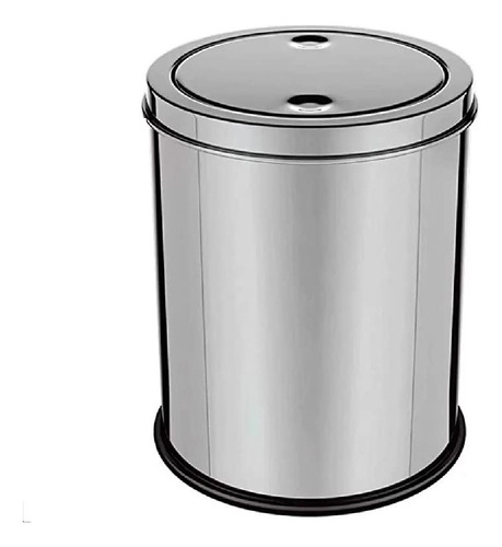 Lixeira Basculante 5 Litros Inox Não Enferruja Euro Home