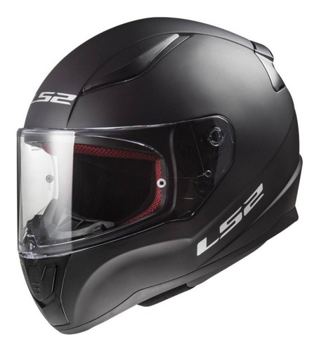 Imagen 2 de 8 de Casco Integral Ls2 Rapid Para Moto Negro Mate Seguridad Euro