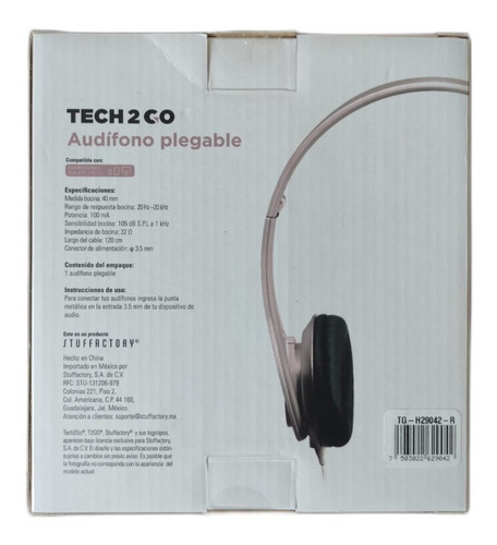 Audífonos Plegables T2go