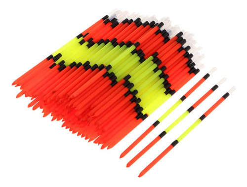 100pcs Flotas De Pesca Boya Vertical Cola Larga 3