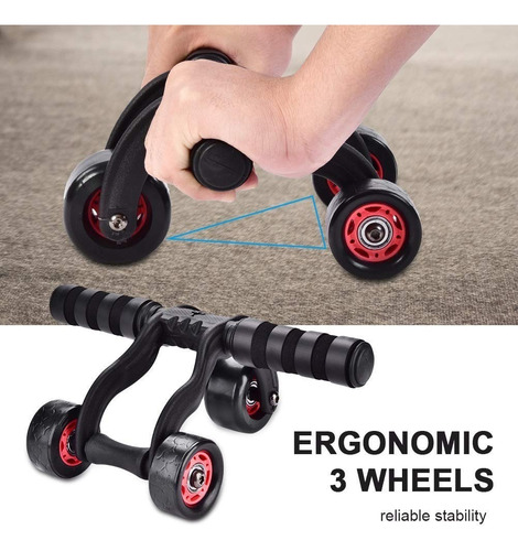 Imagen 5 de 7 de Rueda De Abdominales Ejercicio + Mini Mats / Lhua Store