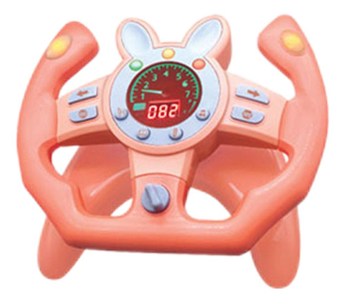 Volante Simulado, Brinquedo De Som De Rosa Em Forma De U