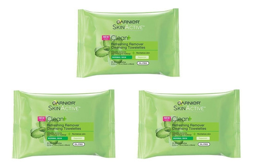Toallitas Limpiadoras Refrescantes Para La Piel Garnier, Paq
