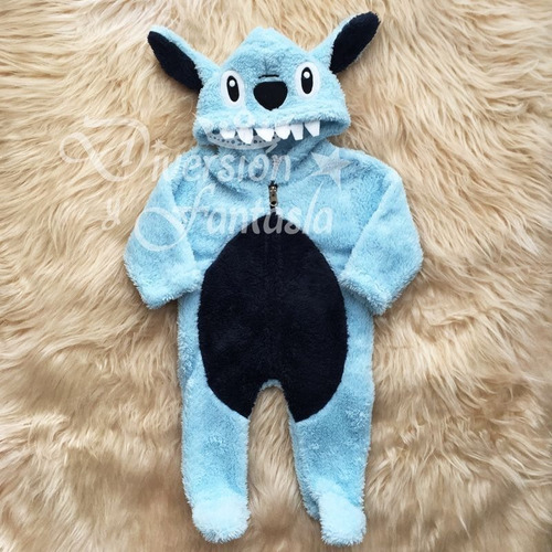 Imagen 2 de 3 de Enterito Peluche Stitch Y Angela Bebés Hasta 12meses