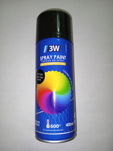 Spray Alta Temperatura Negro 3w