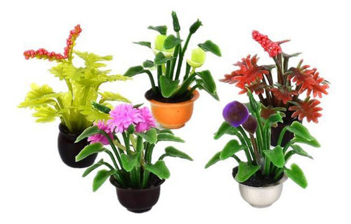 Set De 5 Macetas Para Flores Puppenhaus Modell Garten, 2 Uni