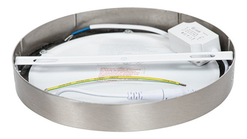 Imagen 2 de 8 de Plafón Led Aplique P/ Ventilador De Techo 18 W Luz Cálida