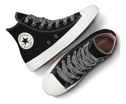 Tenis Converse Spring Refresh: Gingham Ctas Hi A13661c Mujer