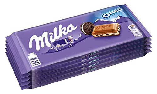 Milka Oreo Alpine Chocolate Con Leche, 3.5 (paquete De 5)
