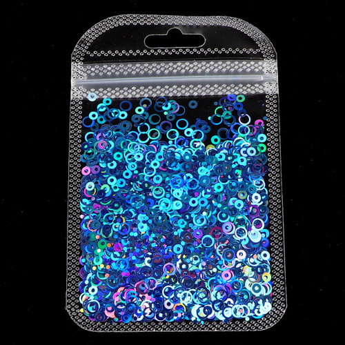 Colors Hollow Round Shape Holographic Chunky Glitter Epoxy R