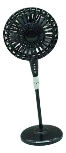A Decoración De Ventilador De Piso De Casa Negro
