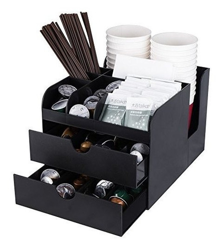 Vencer Coffee Condiment And Accessories Caddy Organizer Blac