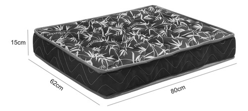 Mobigu Colchão Caminha Pet Para Cachorro Gato 80x62 Espuma D18 Bordado