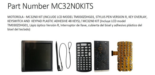 Lote Mc32n0 Kits (lcd-lapiz-cubierta-teclado-llave) 100unds