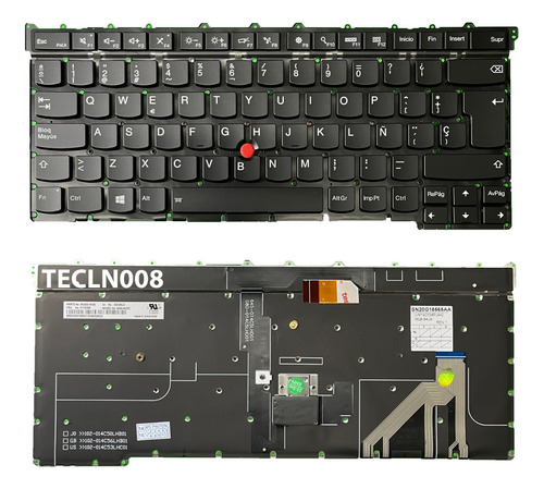 Teclado Para Lenovo Thinkpad X1 Carbon 3rd 2015 Tipo 20bs 