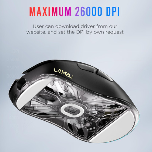 Lamzu Atlantis Mini 4k Ratón Inalámbrico De Juegos Inalámbri